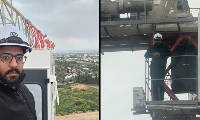 "כל יום זה שיעור באמונה": המנופאים חושפים מה עושים בזמן האזעקה