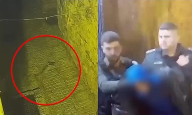 המצלמות תיעדו: שני נערים נתפסו לאחר שיידו בלוקים ובקבוקים