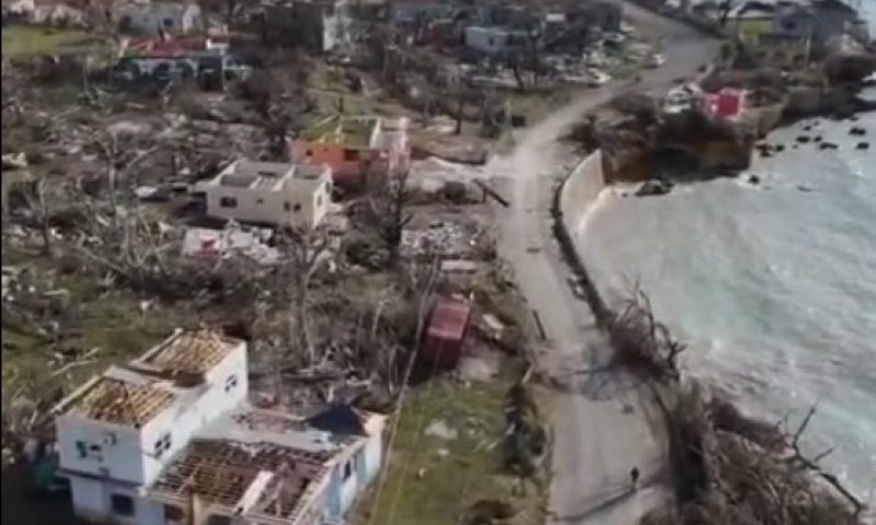 תיעוד מהאוויר: ממדי ההרס בקו החוף בג'מייקה נחשפים