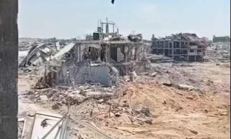 ארצות הברית דורשת מישראל לממן את פינוי ההרס הרב בעזה