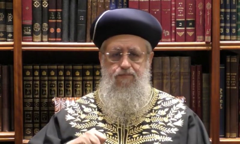 דבר תורה מאת הראשל"צ הגאון הגדול רבי דוד יוסף שליט"א