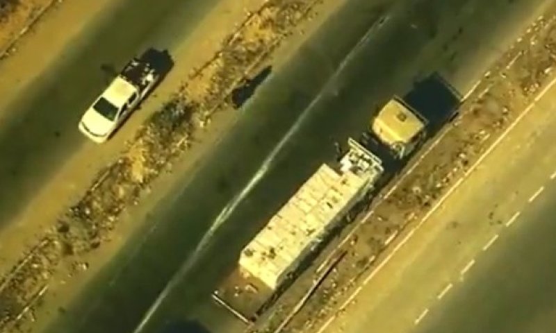 תיעוד אמריקאי: פעילי חמאס משתלטים על משאית סיוע הומניטרית