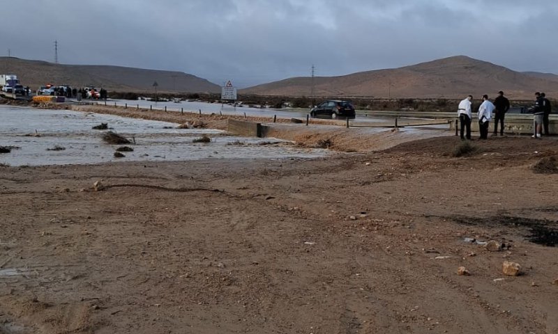 כעשרה אזרחים חולצו מבתיהם ביישוב אלקנה בעקבות הצפות