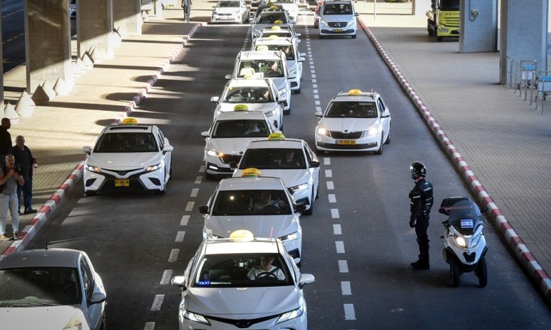 ראש בראש: נהגי המוניות בנתב״ג ביצעו שביתה איטלקית; רגב הכריזה כי תאשר את פעילות Uber בישראל