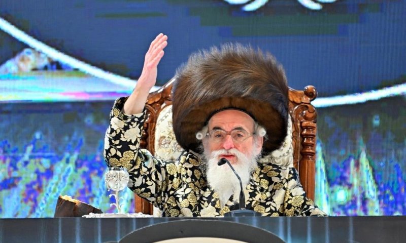 במרכז האירועים בגדרה: בויז'ניץ התכנסו למעמד י"ב שבט