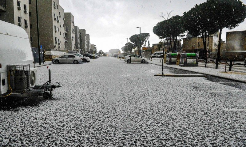 לפני כולם: היישוב החרדי נצבע בלבן | גלריה מרהיבה