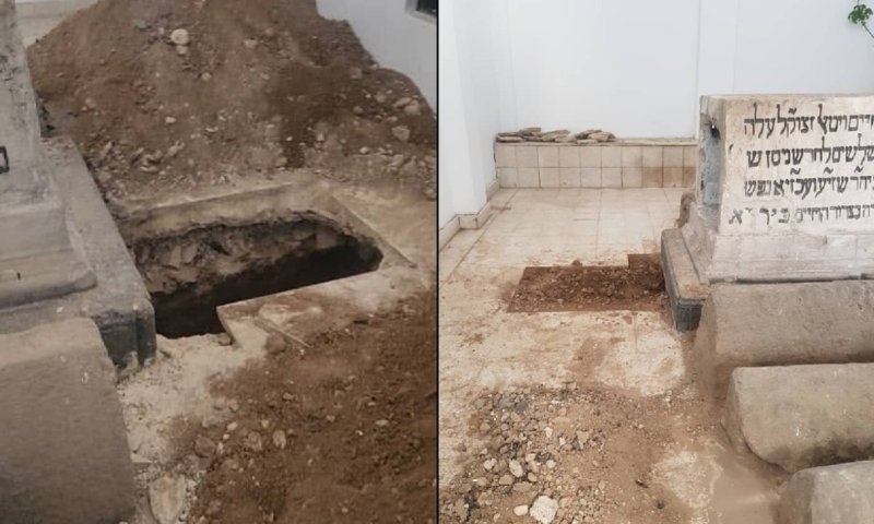 קברו של רבי חיים ויטאל תוקן ביוזמת המשטר הסורי. תיעוד