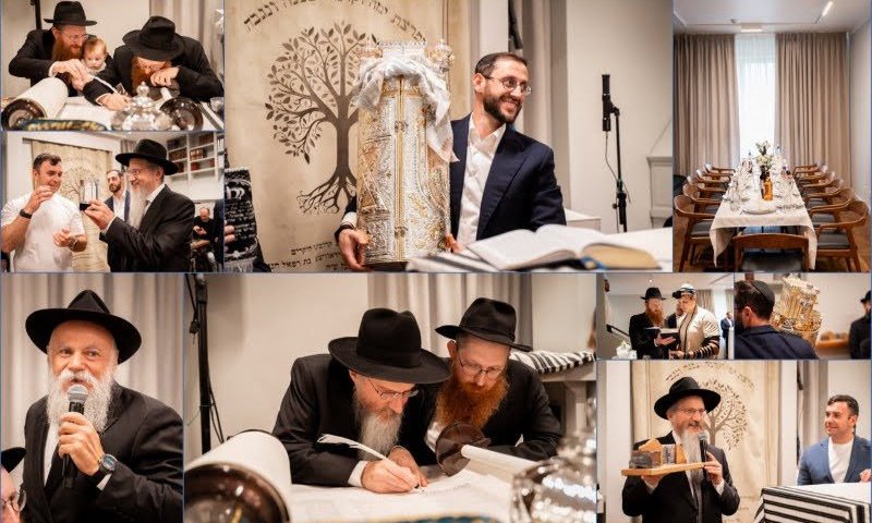 בית מקדש בזעיר אנפין הלהיב את הקהל בכנסות ספרי תורה
