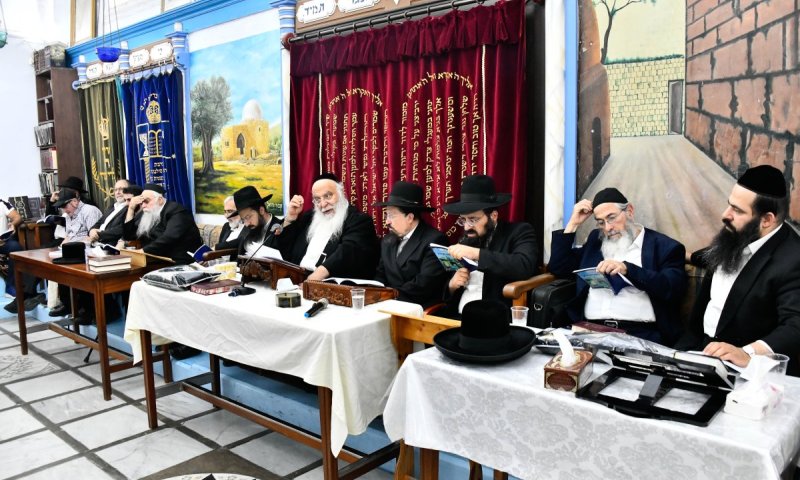 תיעוד: ראש ישיבת המקובלים קונן על החורבן בצפת