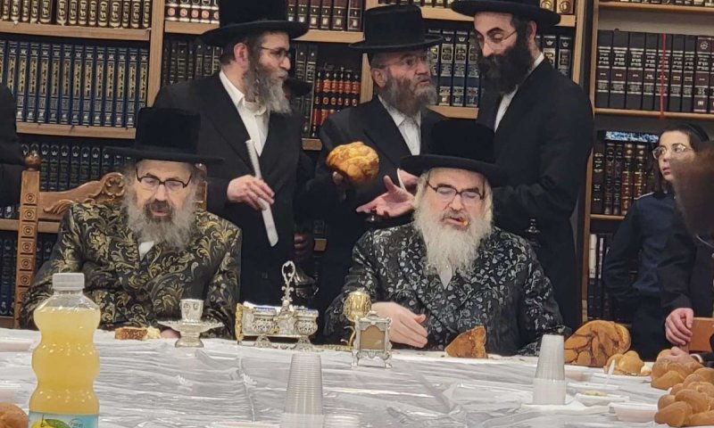 האדמו"רים האחים קוננו על החורבן וערכו סיום במוצאי הצום