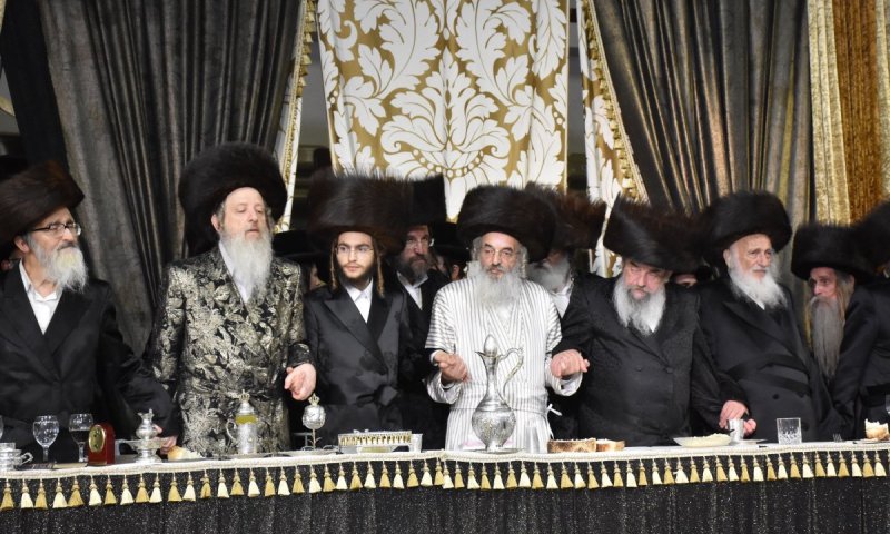 שמחת החתונה בחצרות לעלוב - דז'יקוב ויז'ניץ  - פאפא ירושלים