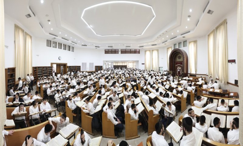 תיעוד מרהיב: למעלה מ- 600 בחורי סלבודקה בשטייגען בזמן אלול