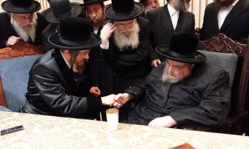 תיעוד: האדמו"רים הגיעו לברכת השנים אצל האדמו"ר מבעלזא