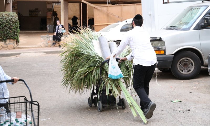 רחובות בני ברק עמוסים: הצלם תיעד את ערב החג בעיר התורה