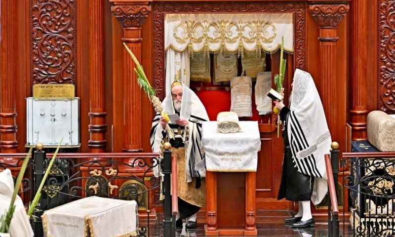 תיעוד מסכם: כך נראה חג הסוכות בחצר ויז'ניץ מבעד לעדשה