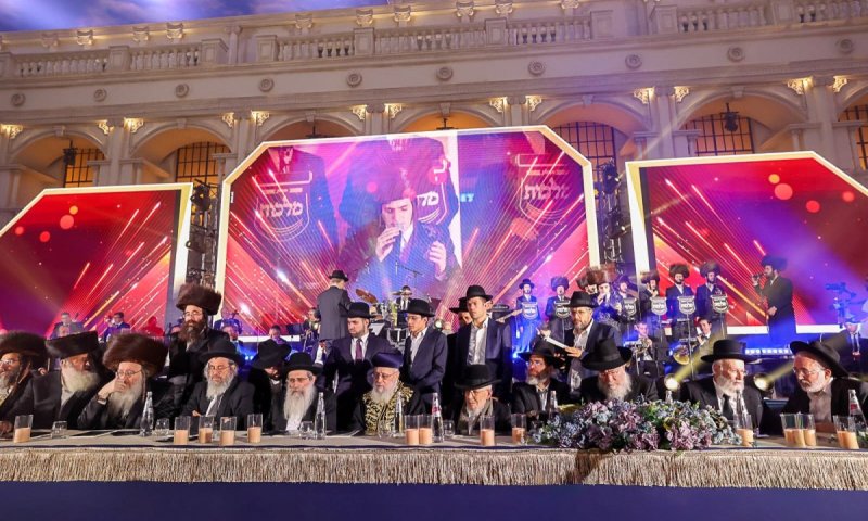 אלפים בראשות גדולי ישראל בסיום 'סדר מועד' שע"י מפעל הש"ס ללימוד עמוד יומי "אורייתא"