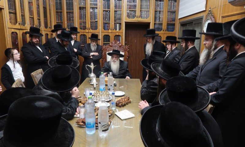 בצאנז שתו 'לחיים' לרגל השידוך עם מאקאווא ודז'יקוב ויז'ניץ