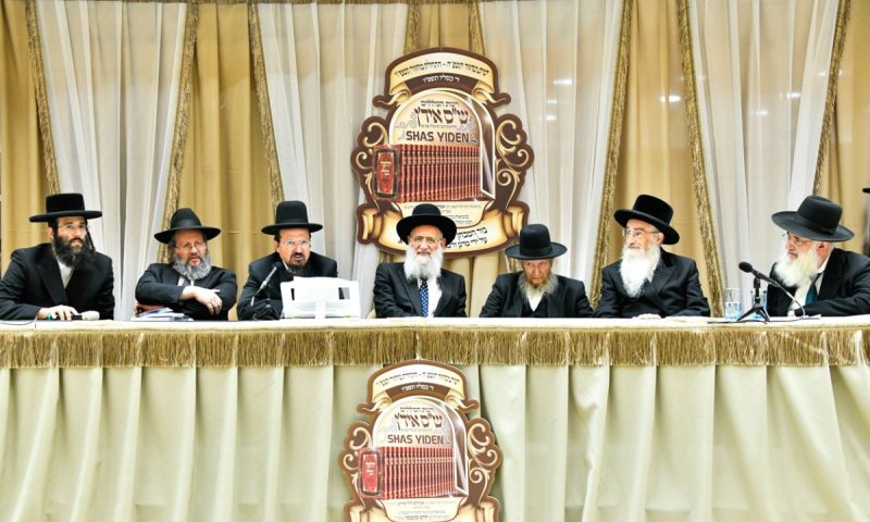 הפלא העולמי מרגש שוב: סיום הש"ס ומבחן פומבי של 132 גאוני ש"ס אידן