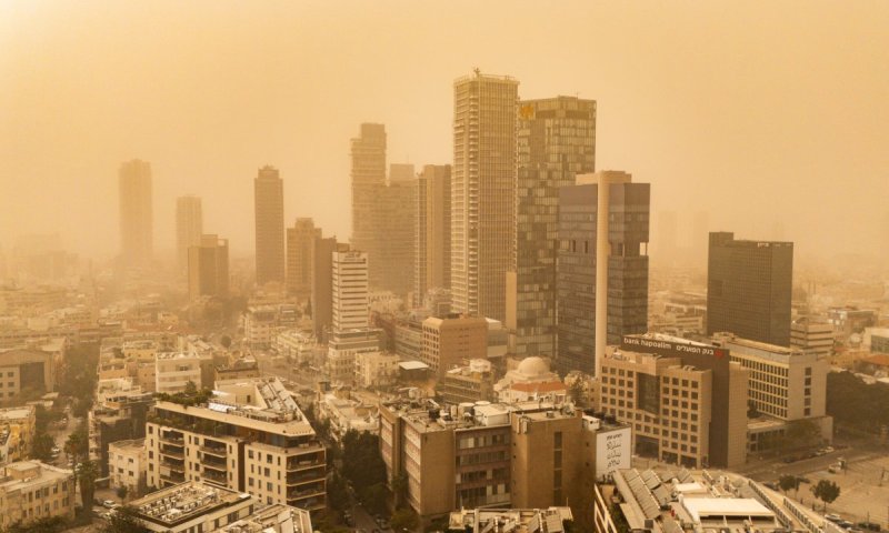 צפוי זיהום אוויר גבוה עד גבוה מאוד בכל חלקי הארץ
