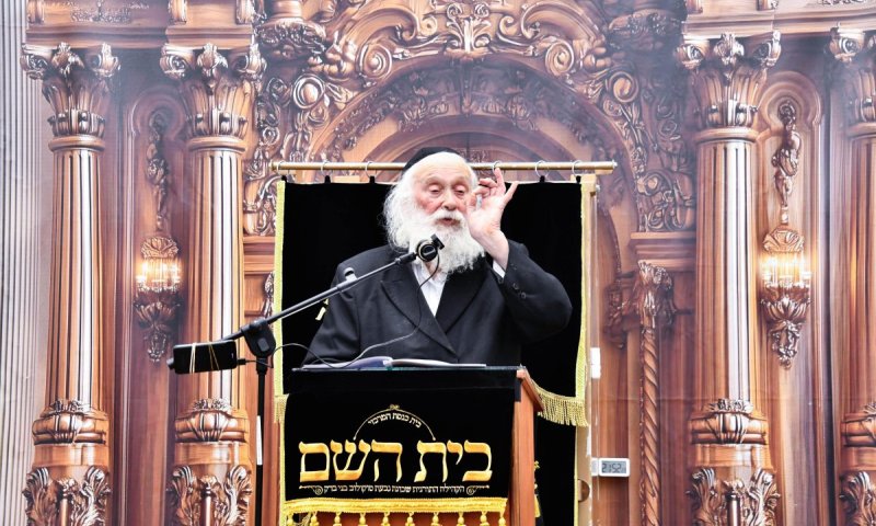 דרשת שבת הגדול מוקדם: הראב"ד הגר"י סילמן חיזק את 'בית השם'