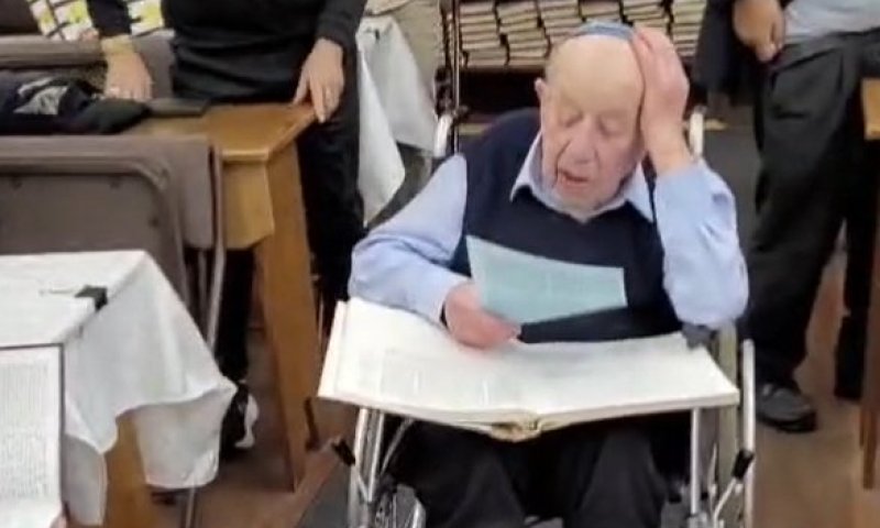 הישיש המפורסם בן ה-105 שסיים מסכת בערב פסח נפטר בשיבה טובה 