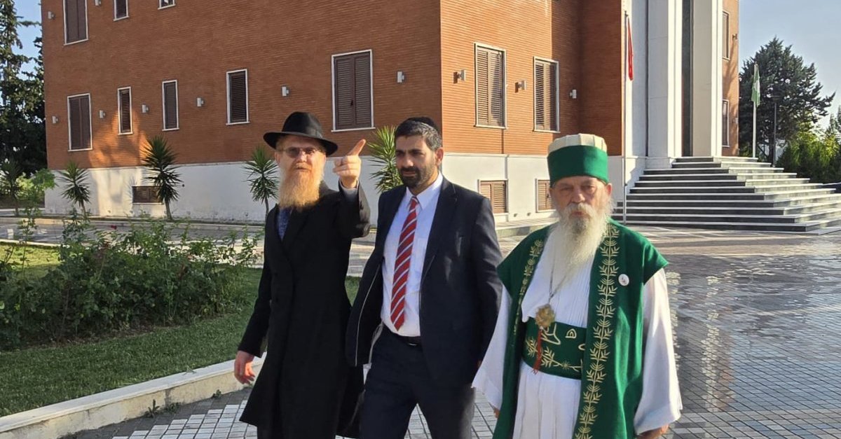 הרב הראשי של אלבניה וחבר כנסת, נפגשו עם המנהיג המוסלמי אוהד ישראל