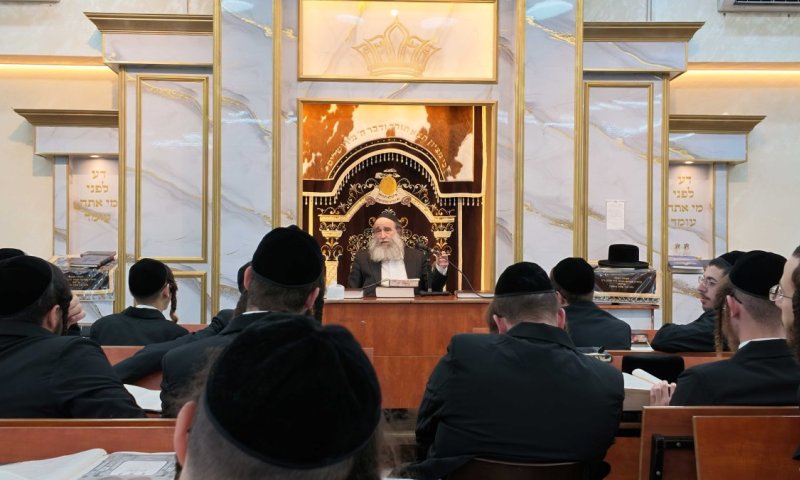 "אשרי עין ראתה": הגר"א גרבוז הרעיד את היכל ישיבת צאנז בחיפה