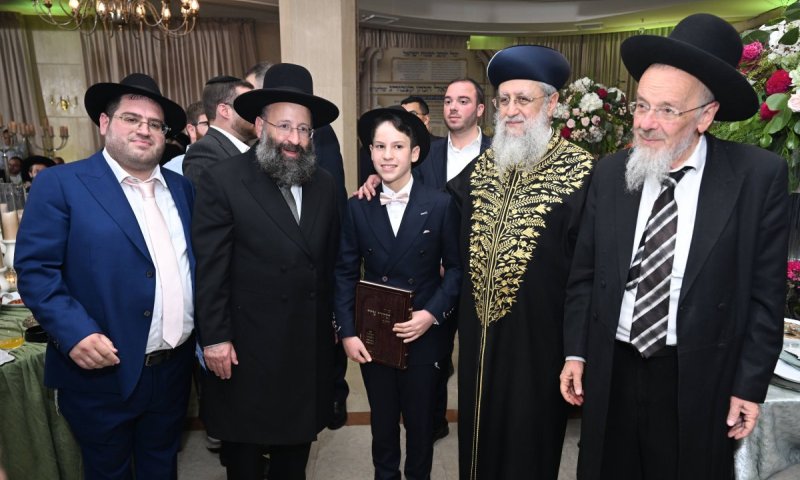 הברנז'ה התייצבה: שמחת הבר מצווה הנוצצת לבנו של יענקי קצבורג