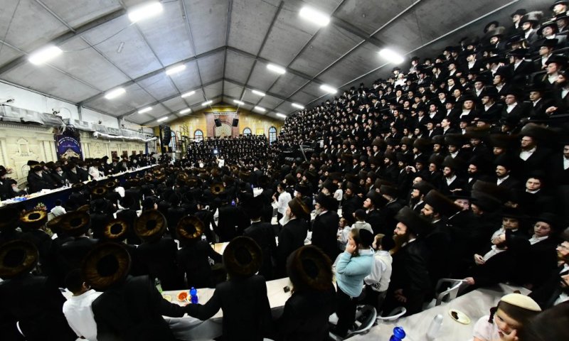 שמחת החתונה הגדולה בלעלוב - אופלע - מודז'יץ נחגגה בבית שמש