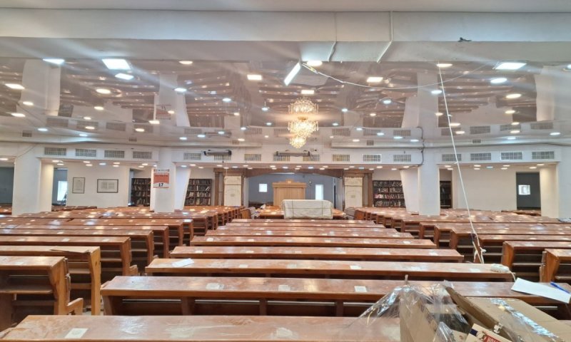 לקראת רבבות העולים לאומן: שיפוצים והיערכות מקיפה ב'קלויז' המרכזי