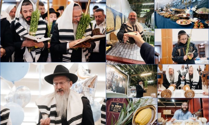 המונים בהושענא רבה ושמחת תורה בהיכל המרכזי במוסקבה