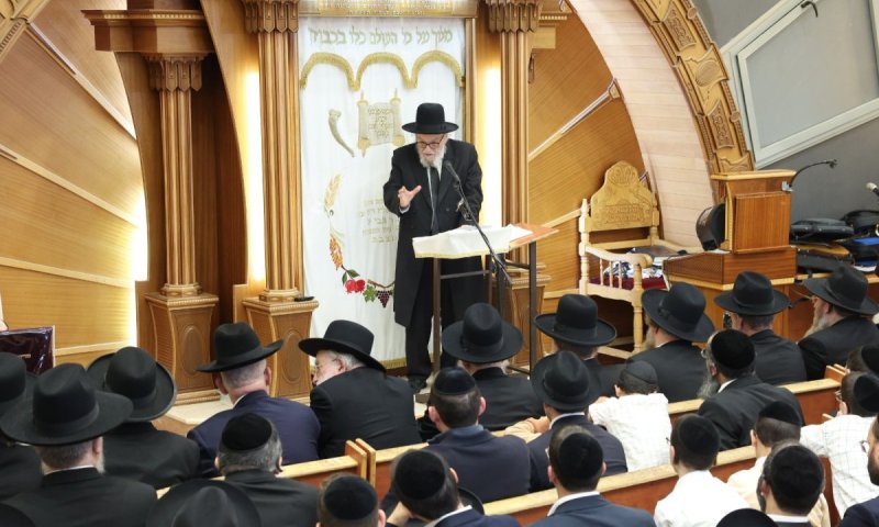 כל הרגעים מחג הסוכות אצל מנהיג עולם התורה הגרמ"ה הירש | תיעוד