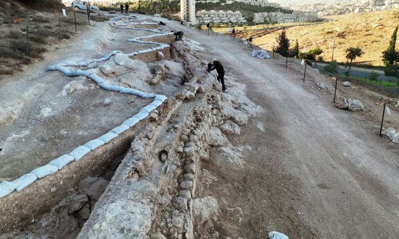 באורך 300 מטר: אמת מים קדומה בת 2,000 שנה נחשפה סמוך לירושלים